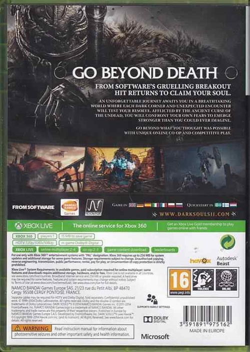 Dark Souls II - XBOX 360 (B Grade) (Genbrug)